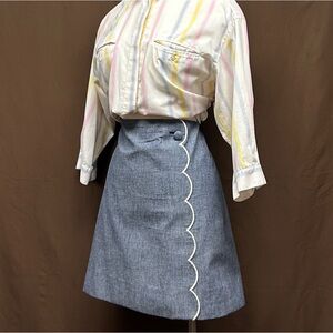 J.crew denim mini skirt